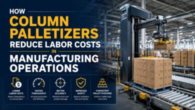How Column Palletizers Reduce Labor Costs in Manufacturing Operations