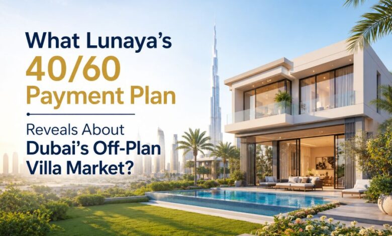 What Lunaya's 40/60 Payment Plan Reveals About Dubai's Off-Plan Villa Market?
